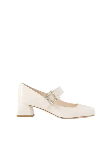 Roger Vivier Très Vivier 45 Crystal-embellished Patent-leather Mary Jane Pumps | Thumbnail 1 Roger Vivier Très Vivier 45 Crystal-embellished Patent-leather Mary Jane Pumps | Thumbnail 1