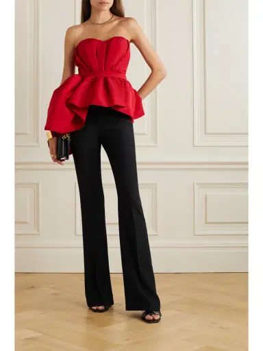Alexander McQueen Crepe Bootcut Pants | Thumbnail 2