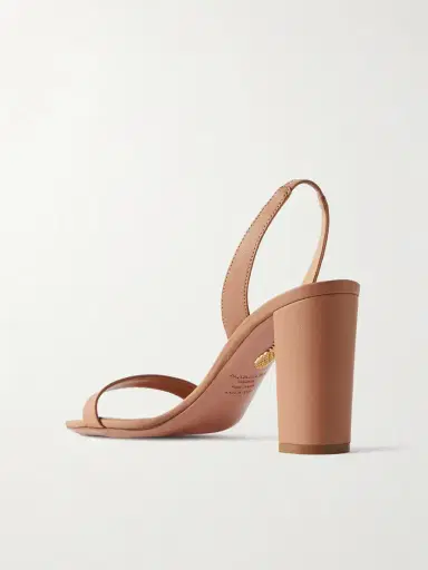 Aquazzura So Nude 85 Leather Slingback Sandals | Thumbnail 3 Aquazzura So Nude 85 Leather Slingback Sandals | Thumbnail 3