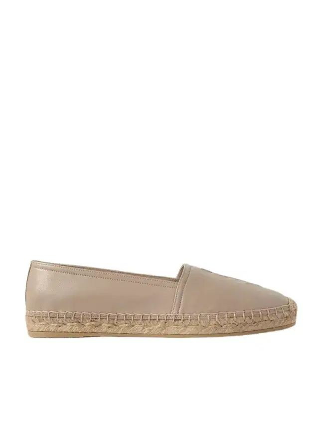 Cassandre Logo-embossed Leather Espadrilles