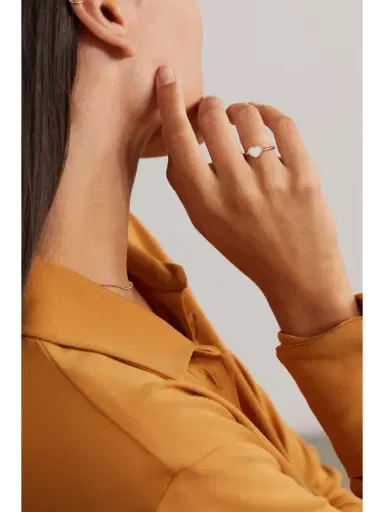 Chopard My Happy Hearts 18-karat Rose Gold Mother-of-pearl Ring | Thumbnail 2