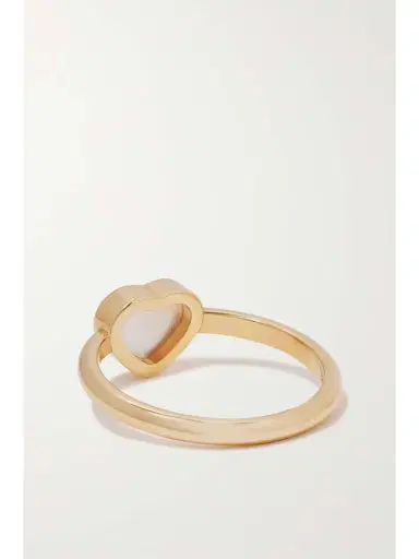 Chopard My Happy Hearts 18-karat Rose Gold Mother-of-pearl Ring | Thumbnail 3