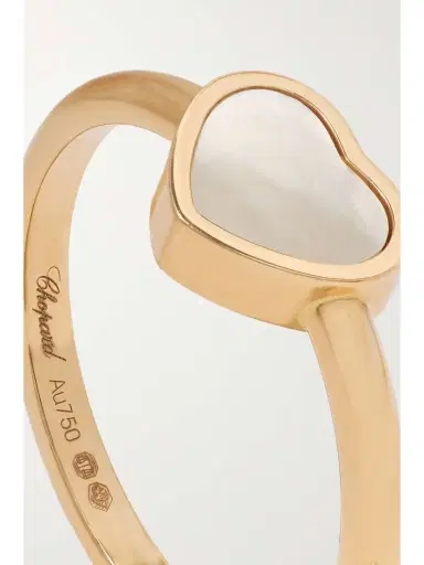 Chopard My Happy Hearts 18-karat Rose Gold Mother-of-pearl Ring | Thumbnail 4