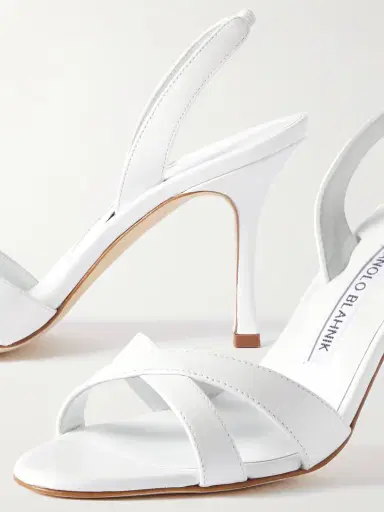 Manolo Blahnik Callasli 90 Leather Slingback Sandals | Thumbnail 4 Manolo Blahnik Callasli 90 Leather Slingback Sandals | Thumbnail 4