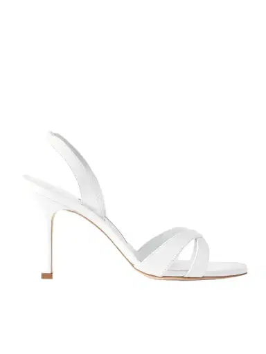 Manolo Blahnik Callasli 90 Leather Slingback Sandals | Thumbnail 1 Manolo Blahnik Callasli 90 Leather Slingback Sandals | Thumbnail 1