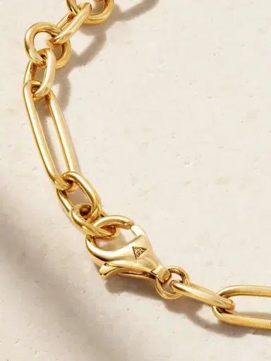 Foundrae Small Mixed Clip 18-karat Gold Bracelet | Thumbnail 3