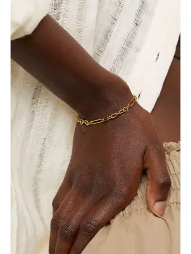 Foundrae Small Mixed Clip 18-karat Gold Bracelet | Thumbnail 4