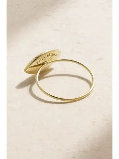 Jennifer Meyer Medium Evil Eye 18-karat Gold, Diamond And Emerald Ring | Thumbnail 3