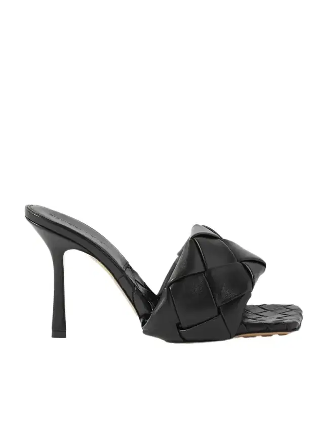 Lido Intrecciato Leather Mules