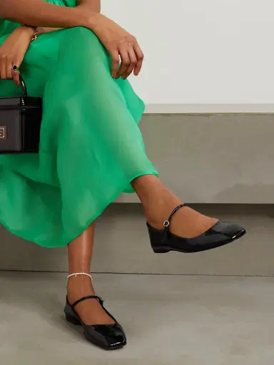 aeyde Uma Patent-leather Mary Jane Ballet Flats | Thumbnail 2 aeyde Uma Patent-leather Mary Jane Ballet Flats | Thumbnail 2