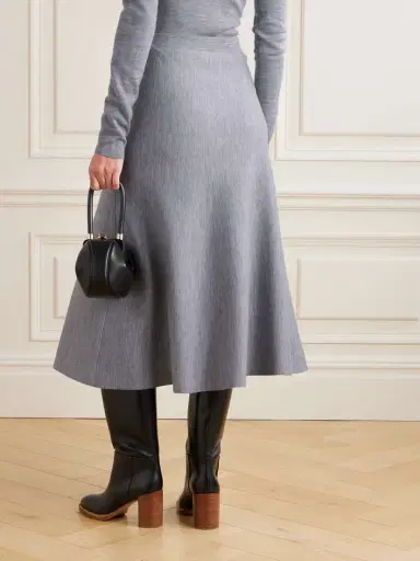 Gabriela Hearst Freddie Wool, Cashmere And Silk-blend Midi Skirt | Thumbnail 3 Gabriela Hearst Freddie Wool, Cashmere And Silk-blend Midi Skirt | Thumbnail 3