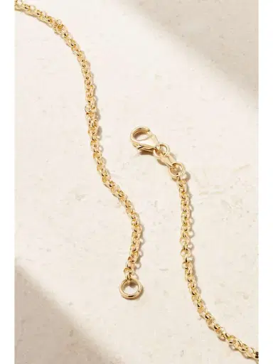 Foundrae Pear Small Open Belcher 18-karat Gold Necklace | Thumbnail 3
