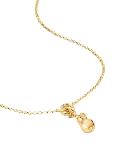 Foundrae Pear Small Open Belcher 18-karat Gold Necklace | Thumbnail 1