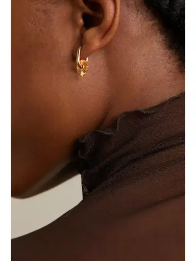 Foundrae Reverie 18-karat Gold Single Hoop Earring | Thumbnail 2