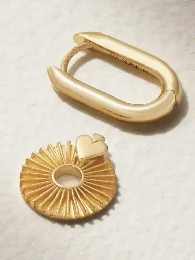Foundrae Reverie 18-karat Gold Single Hoop Earring | Thumbnail 3