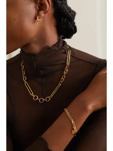 Foundrae Reverie 18-karat Gold Single Hoop Earring | Thumbnail 4