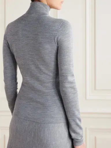 Gabriela Hearst May Wool, Cashmere And Silk-blend Turtleneck Sweater | Thumbnail 3 Gabriela Hearst May Wool, Cashmere And Silk-blend Turtleneck Sweater | Thumbnail 3