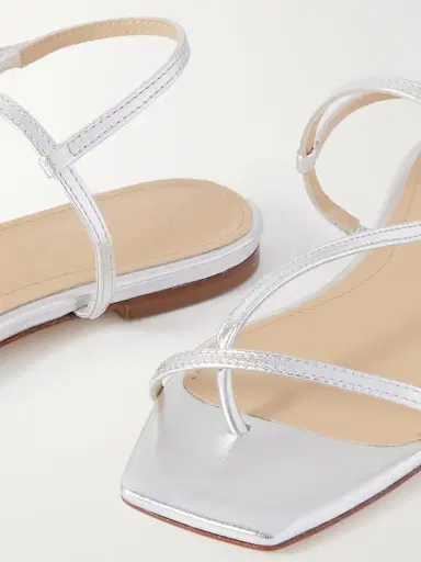 aeyde Ella Metallic Leather Sandals | Thumbnail 4 aeyde Ella Metallic Leather Sandals | Thumbnail 4