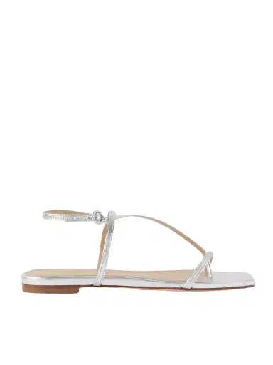 aeyde Ella Metallic Leather Sandals | Thumbnail 1 aeyde Ella Metallic Leather Sandals | Thumbnail 1