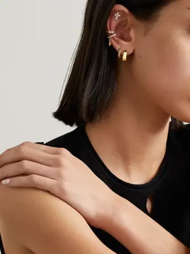 Anita Ko Small Meryl 18-karat Gold Hoop Earrings | Thumbnail 4