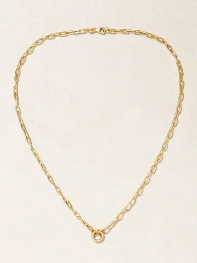 Foundrae Refined Open Clip 18-karat Gold Necklace | Thumbnail 4