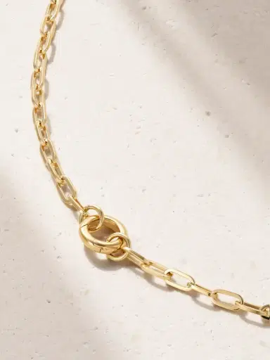 Foundrae Refined Open Clip 18-karat Gold Necklace | Thumbnail 1