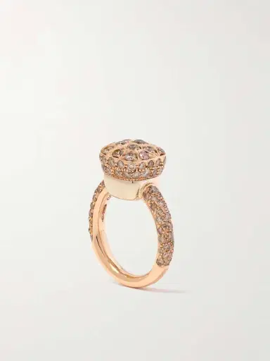 Pomellato Nudo Solitaire Classic 18-karat Rose And White Gold Diamond Ring | Thumbnail 5