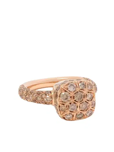 Pomellato Nudo Solitaire Classic 18-karat Rose And White Gold Diamond Ring | Thumbnail 1