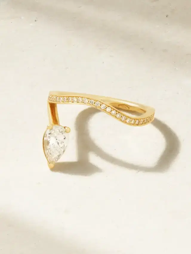 Serena 18-karat Recycled Gold Laboratory-grown Diamond Ring
