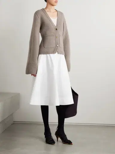 Khaite Scarlet Cashmere Cardigan | Thumbnail 2