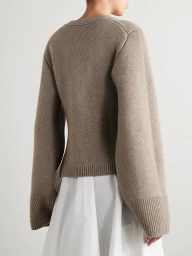 Khaite Scarlet Cashmere Cardigan | Thumbnail 3