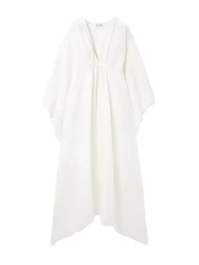Loro Piana Gloria Frayed Gathered Linen Maxi Dress
