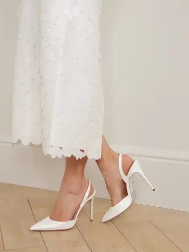 Aquazzura So Nude 105 Satin Slingback Pumps | Thumbnail 2