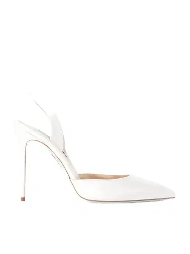 Aquazzura So Nude 105 Satin Slingback Pumps | Thumbnail 1