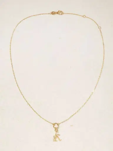 Foundrae Initial 18-karat Gold Diamond Necklace | Thumbnail 4 Foundrae Initial 18-karat Gold Diamond Necklace | Thumbnail 4