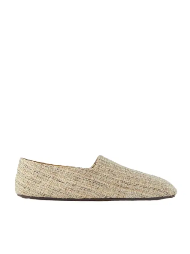 Loro Piana Andria Canvas Loafers