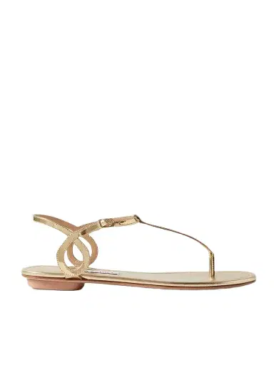 Aquazzura Almost Bare Metallic Leather Sandals | Thumbnail 1 Aquazzura Almost Bare Metallic Leather Sandals | Thumbnail 1