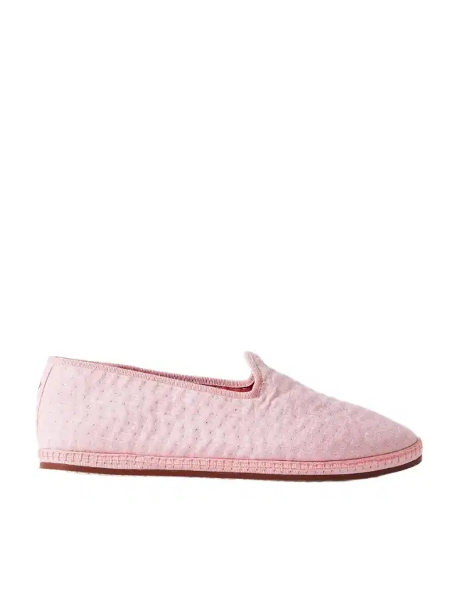 Loro Piana Laguna Furlane Grosgrain-trimmed Matelassé Linen Loafers