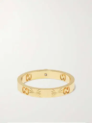 Gucci Icon 18-karat Gold Diamond Ring | Thumbnail 3