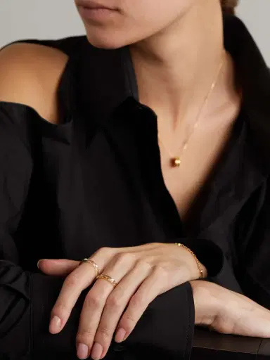 Gucci Icon 18-karat Gold Diamond Ring | Thumbnail 6