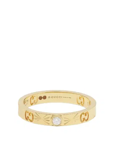 Gucci Icon 18-karat Gold Diamond Ring | Thumbnail 1