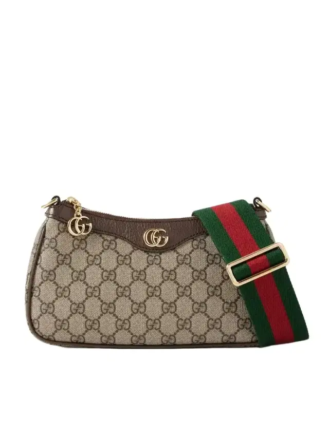 Ophidia Textured Leather-trimmed Printed Coated-canvas Shoulder Bag