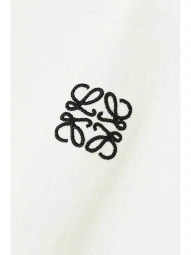 Loewe Anagram Cropped Embroidered Ribbed Cotton T-shirt | Thumbnail 5 Loewe Anagram Cropped Embroidered Ribbed Cotton T-shirt | Thumbnail 5