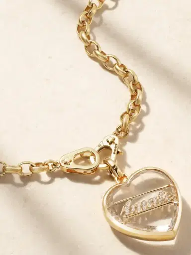 Foundrae 18-karat Gold, Quartz And Diamond Necklace | Thumbnail 1 Foundrae 18-karat Gold, Quartz And Diamond Necklace | Thumbnail 1