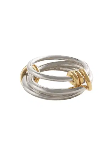 Spinelli Kilcollin Raneth Set Of Three Sterling Silver And 18-karat Gold Rings | Thumbnail 1 Spinelli Kilcollin Raneth Set Of Three Sterling Silver And 18-karat Gold Rings | Thumbnail 1