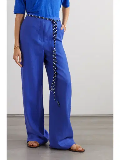 Loro Piana Antigua Linen-twill Wide-leg Pants | Thumbnail 3 Loro Piana Antigua Linen-twill Wide-leg Pants | Thumbnail 3