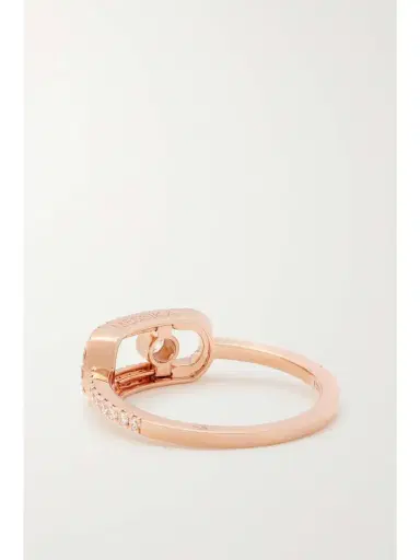 Messika Big Move Uno 18-karat Rose Gold Diamond Ring | Thumbnail 3