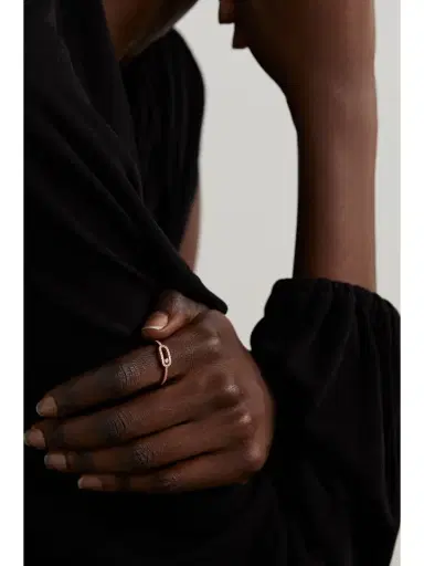 Messika Move Uno 18-karat Rose Gold Diamond Ring | Thumbnail 2 Messika Move Uno 18-karat Rose Gold Diamond Ring | Thumbnail 2