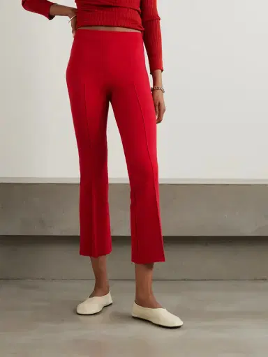 HIGH SPORT Kick Cropped Stretch-cotton Flared Pants | Thumbnail 3 HIGH SPORT Kick Cropped Stretch-cotton Flared Pants | Thumbnail 3