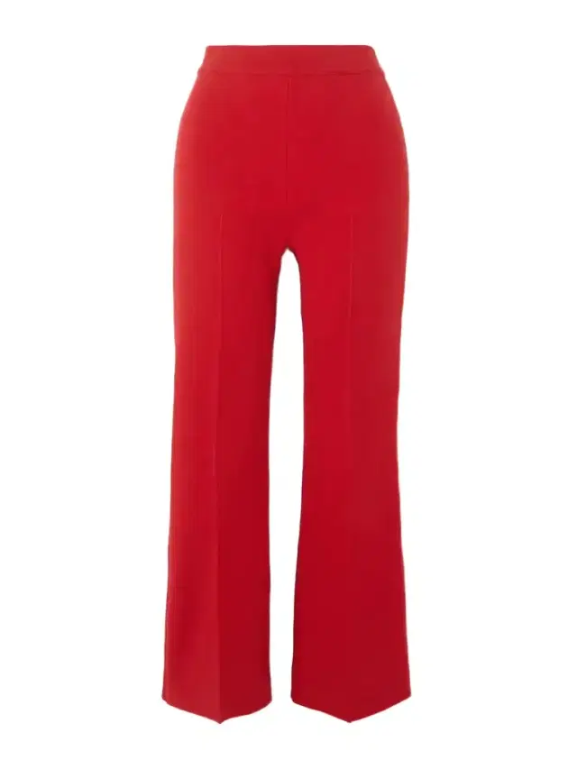 Kick Cropped Stretch-cotton Flared Pants
